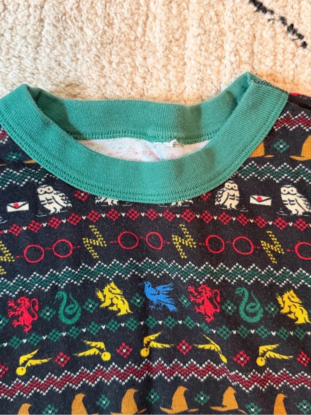 Hanna Anderson Harry Potter Christmas PJS size 10